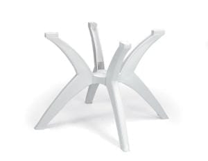 Y-leg base; white