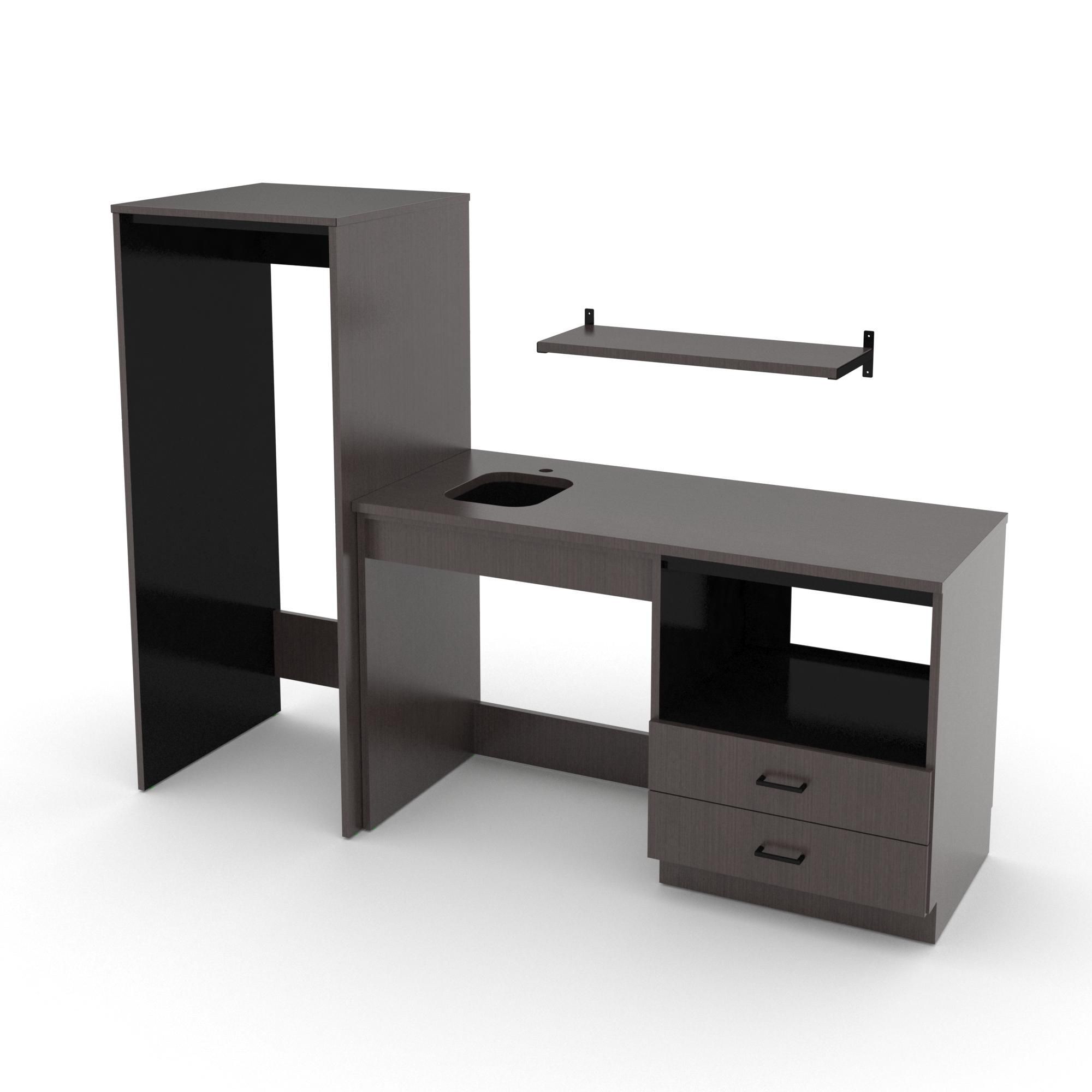 Lh-83w ada kitchenette & lower rh microwave / gemini - no counter top or sink/facuet