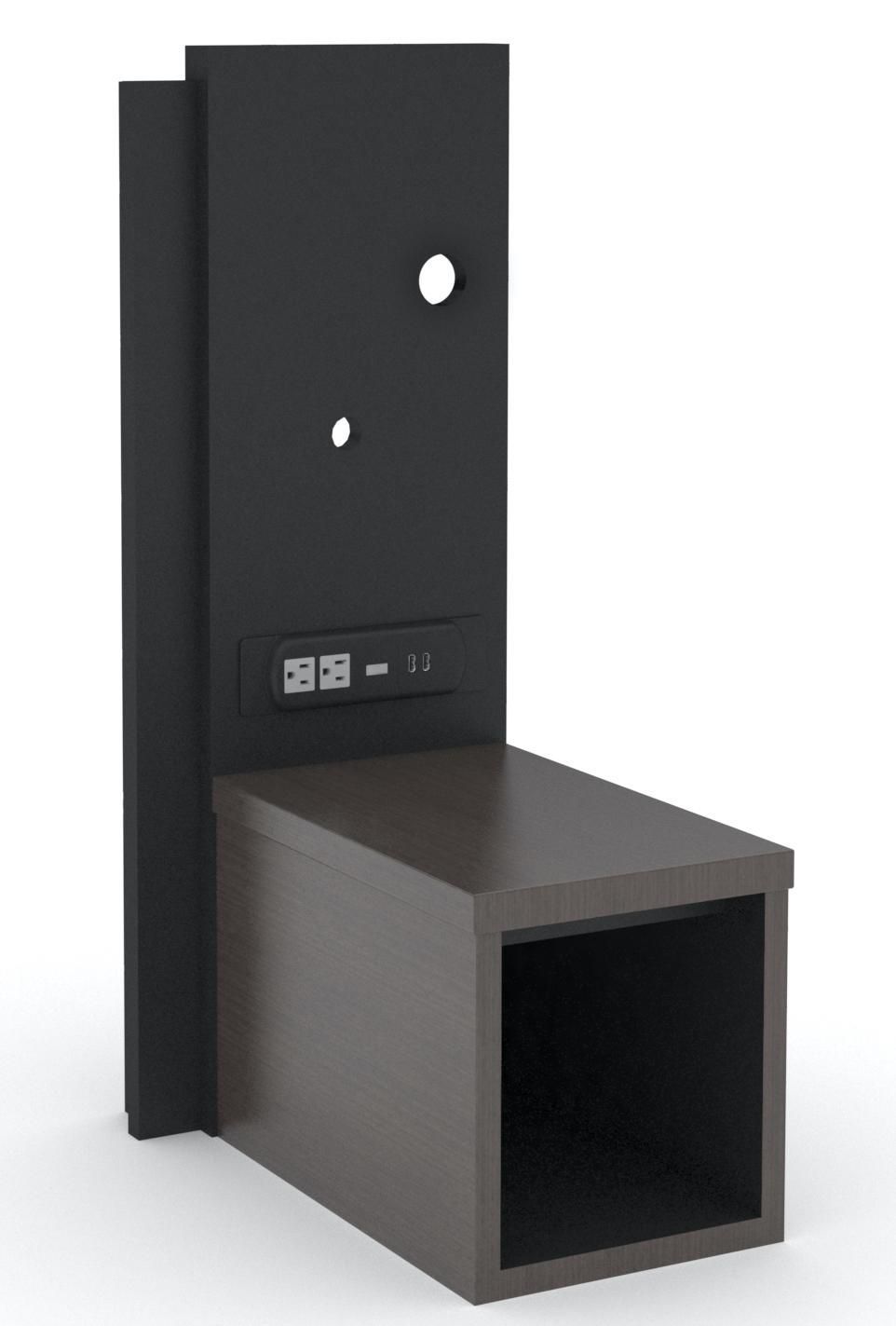 Gr-200-cg gr-216-cg gr-225-cg lh wall panel/nightstand @ 24in oaw
