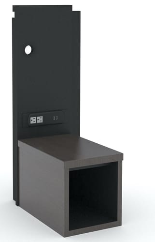 Gr-200-cg gr-216-cg gr-225-cg rh wall panel/nightstand @ 24in oaw