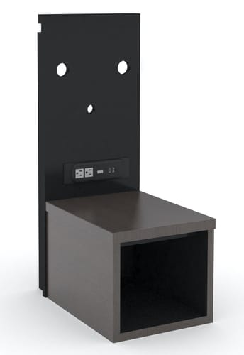 Gr-218-cg gr-201-cg middle wallpanel/nightstand @ 22w