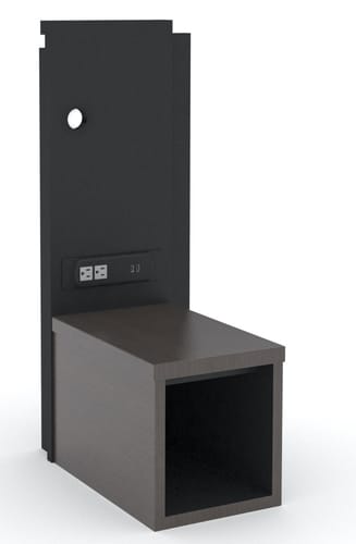 Gr-214-cg gr-217-cg gr-224-cg rh wall panel/nightstand @ 14in oaw