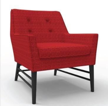 Lob-252-sg lobby lounge chair, gemini, red/swanky pimento fabric: doctrine acrylic/polyester