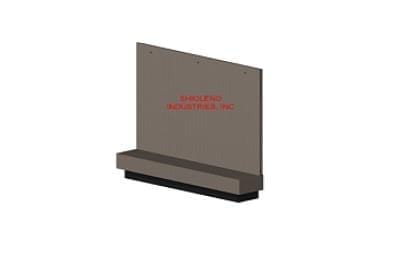 Gemini lobby / wall mounted bench millwork only