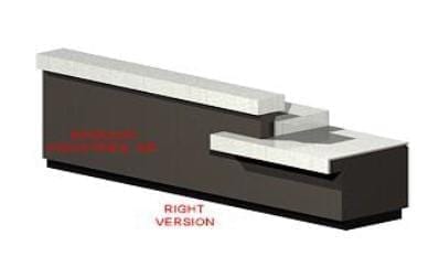 Gemini lobby conversion desk gemini, 133-1/4in