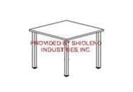 Gemini ada 37wx37l room table