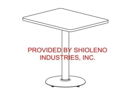 Gemini 24x30-rectangle table, gemini