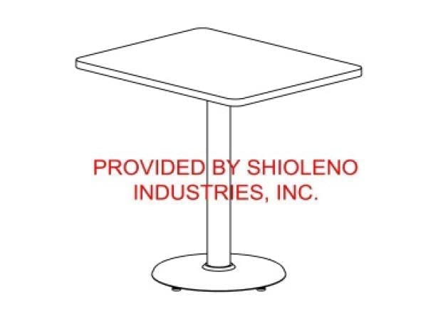 Gemini 24x30-rectangle table, gemini