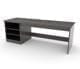 Gemini 74w rh open desk w/lh pedestal shelf, gemini