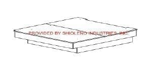 Gemini king platform bed base, gemini