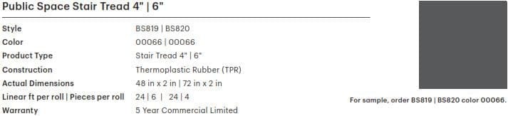 BS820 Rubber Stair Tread