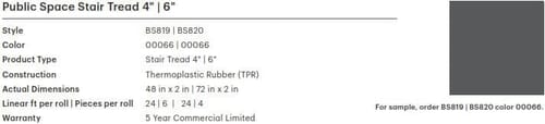 BS819 Rubber Stair Tread