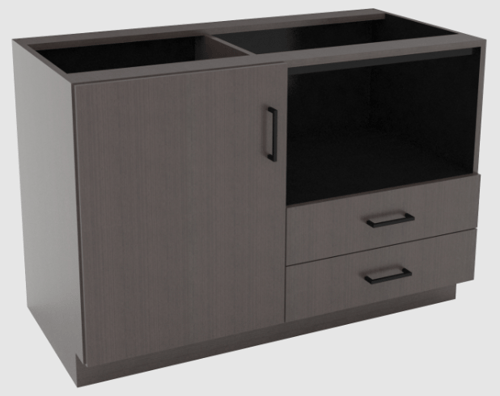 LH 48w Kitchenette w L sink