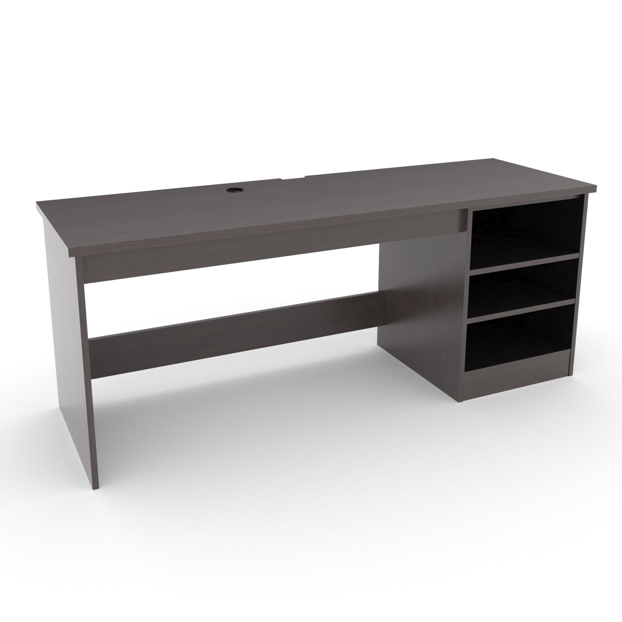 Gr-208-cg 74w lh open desk with rh pedestal shelf / gemini