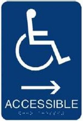 Ada sign wheelchair access