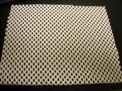 Non skid pad; m6/s6 phoenix pkg; 40 x 40 non skid pad; white; to be placed on every phoenix pkg platform deck prior to setting mattress on deck; synell ll82211-001