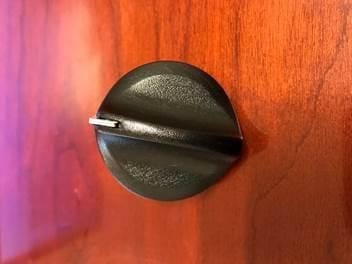 Replacement cooktop knob model g674250. for use with atwood/whale seaward cooktop knobs