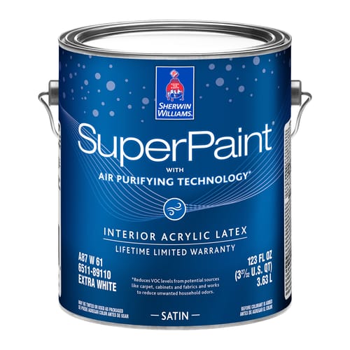 Superpaint ext satin 111314 gallon