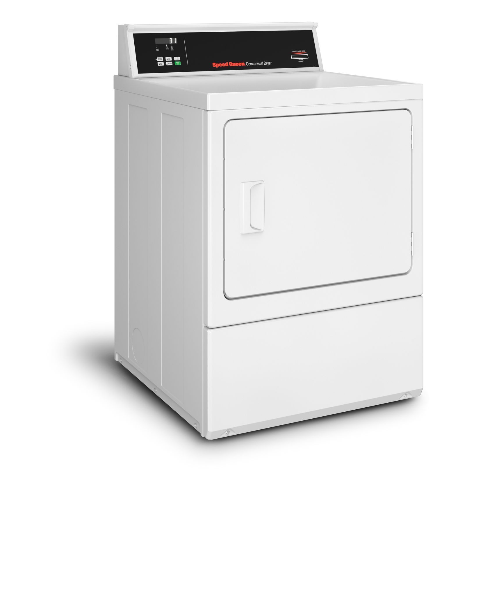 Single dryer - rear controls - electric - prep for card