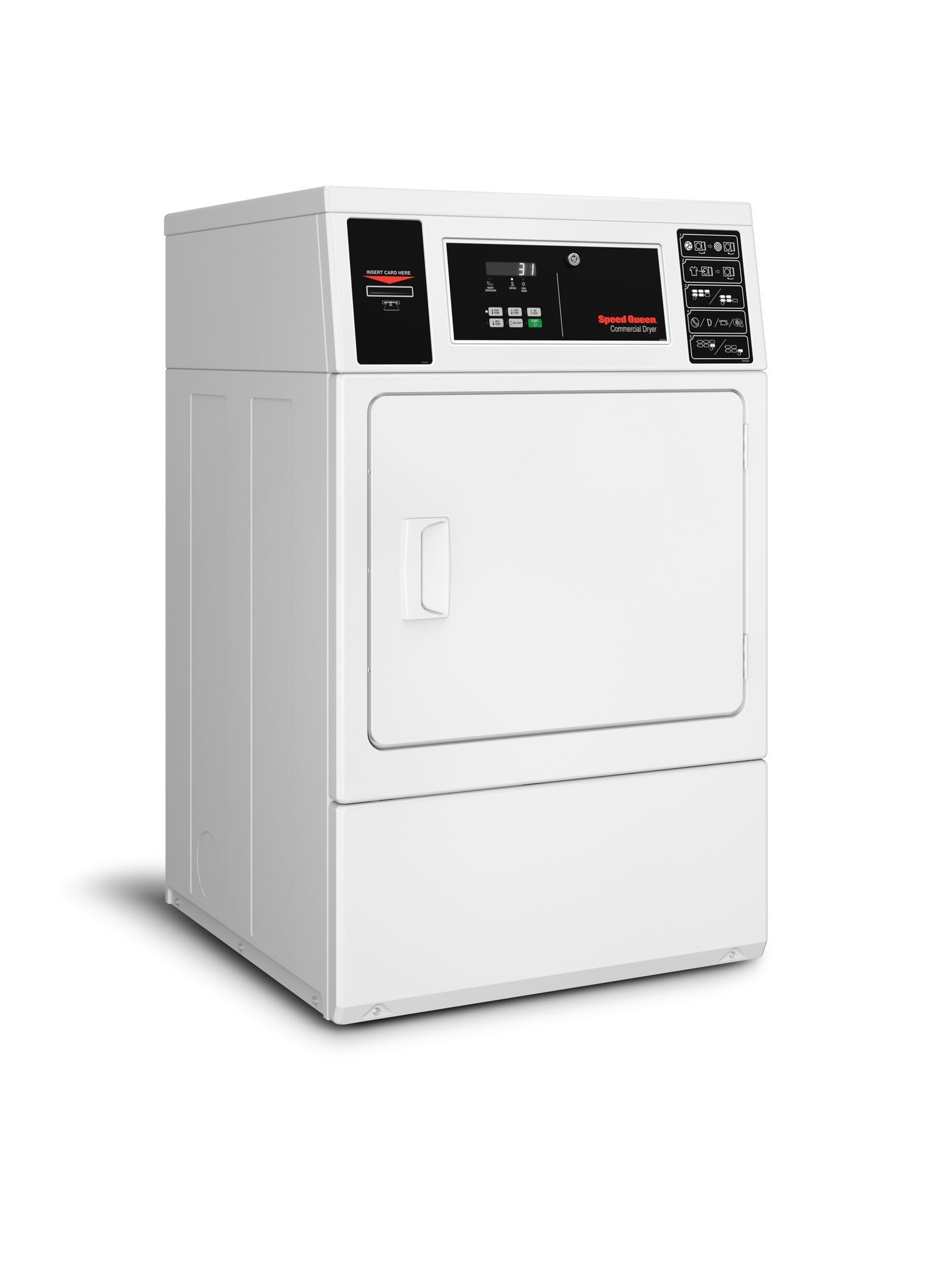 Speed queen electric dryer - 18lb capacity - front controls - coin drop