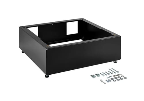 8" pedestal for front load washer/dryer - black