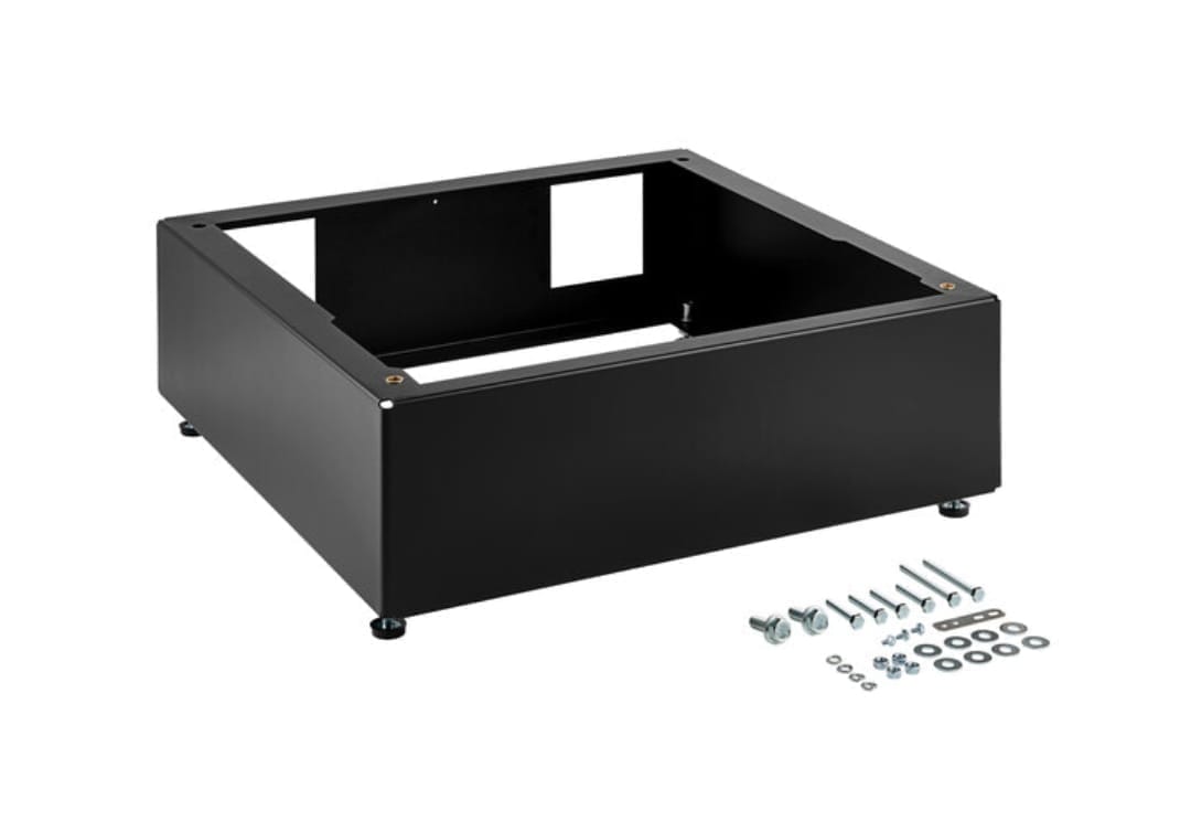 8" pedestal for front load washer/dryer - black