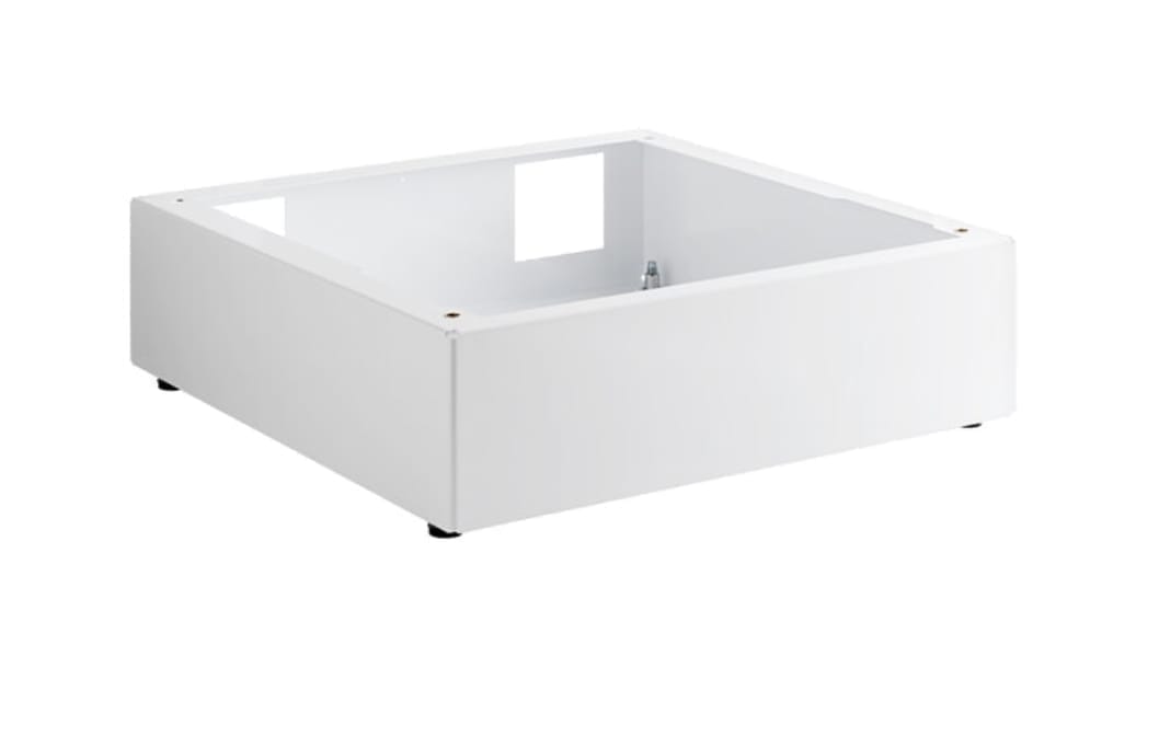 8" pedestal for front load washer/dryer - white