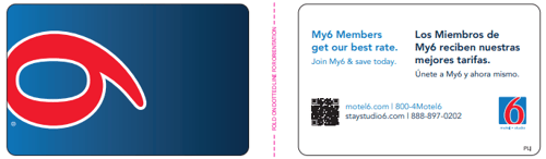 Motel 6/Studio 6 RFID Keys