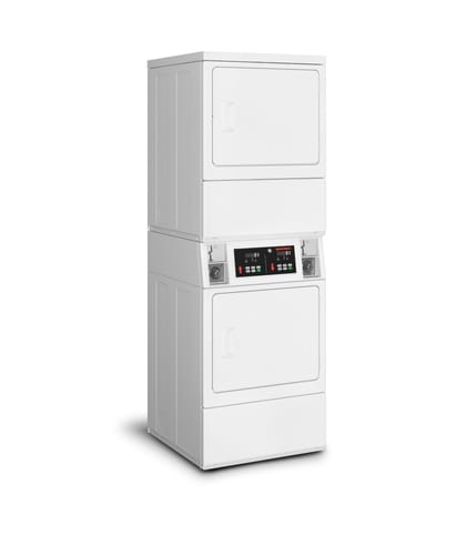 Speed queen stacked gas dryer - 18lb capacity - coin drop