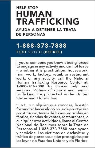 Anti Human Trafficking - Florida