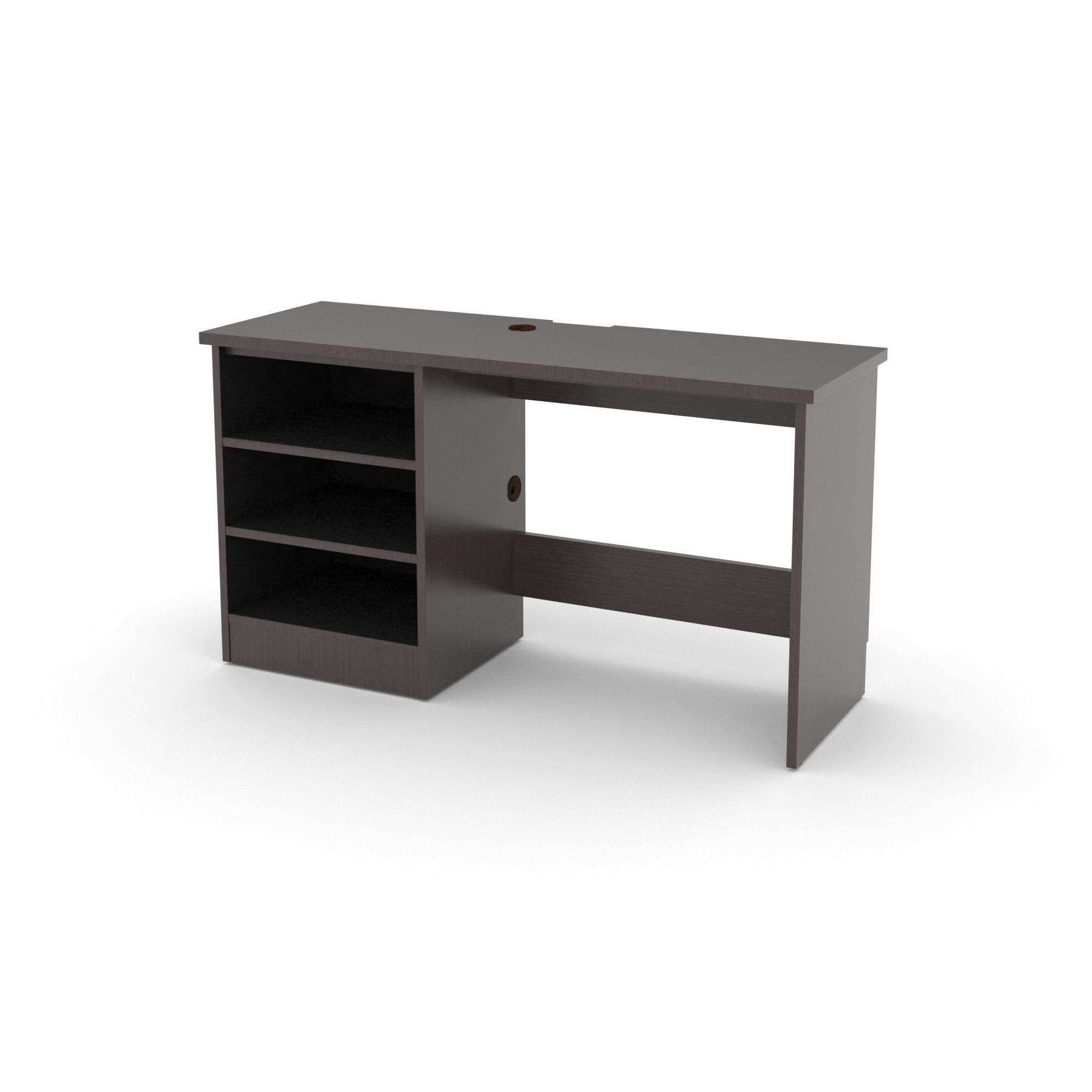 Gr-212-cg 55w lh open desk with/rh pedestal shelf / gemini