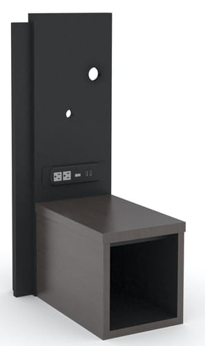 Gr-214-cg gr-217-cg gr-224-cg lh wall panel/nightstand @ 14in oaw