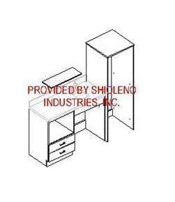 Gemini rh-83w ada kitchenette & lower lh microwave / gemini - no counter top or sink/faucet