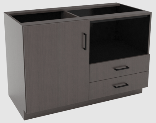 LH 48w Kitchenette w L sink