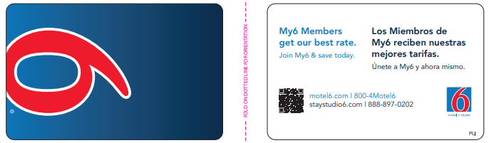 Motel 6/Studio 6 RFID Keys