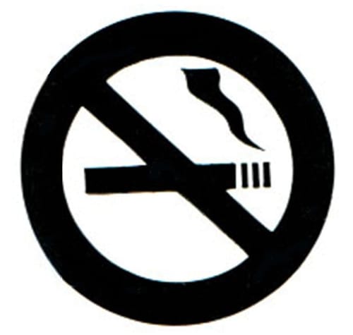M6-O No Smoking Label