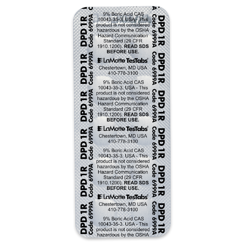 Chlorine DPD #1 100 pack