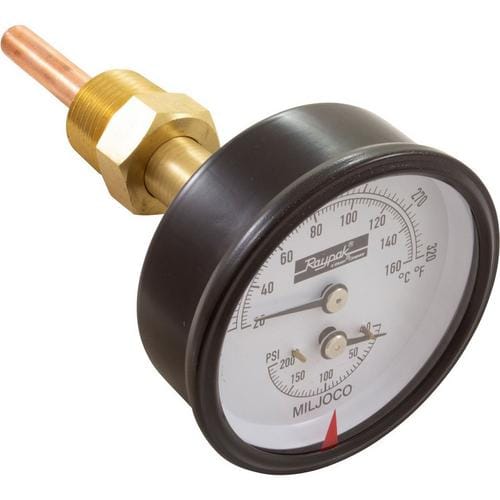 Raypak Temperature & Pressure Gauge Kit