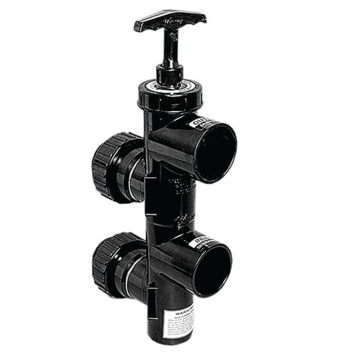 Waterway - Complete 2-1/2in. Hi-Temp PVC Slide Backwash Valve, D.E. Filter