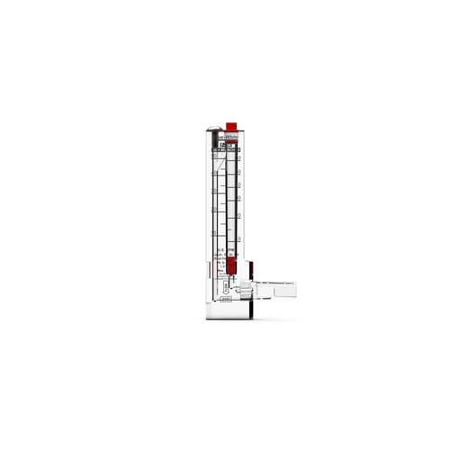 Blue-White D-30150P Flow Meter 1-1/2in. Pipe, Vertical, Downward Flow