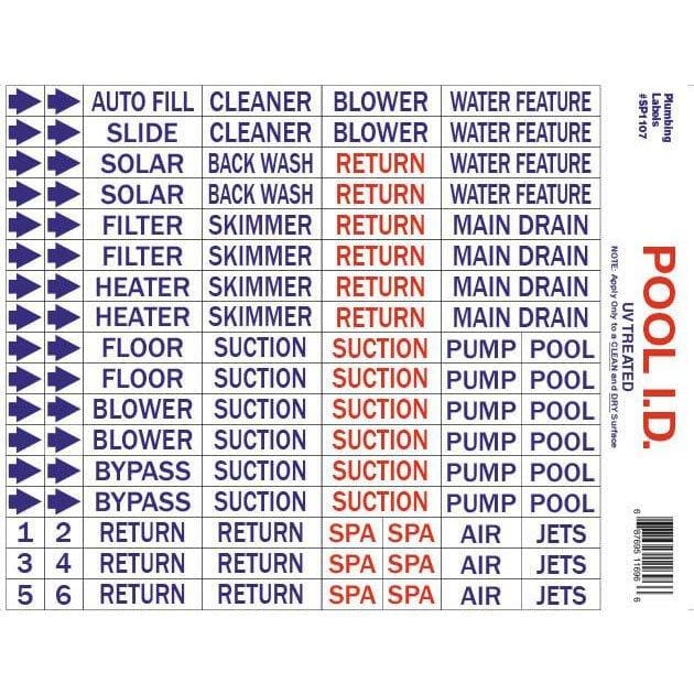PAL POOL I.D. LABELS