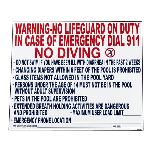 TEXAS POOL SIGN
