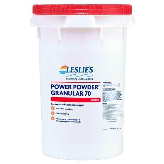 Pool Shock - Power Powder Granular 70% Cal Hypo - 50lb