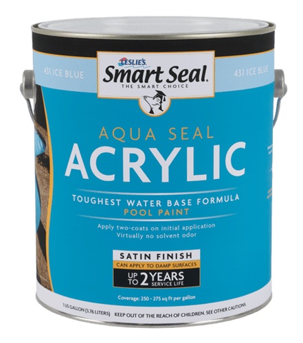 Aqua Seal Acrylic Pool Paint, 1 Gallon, Black